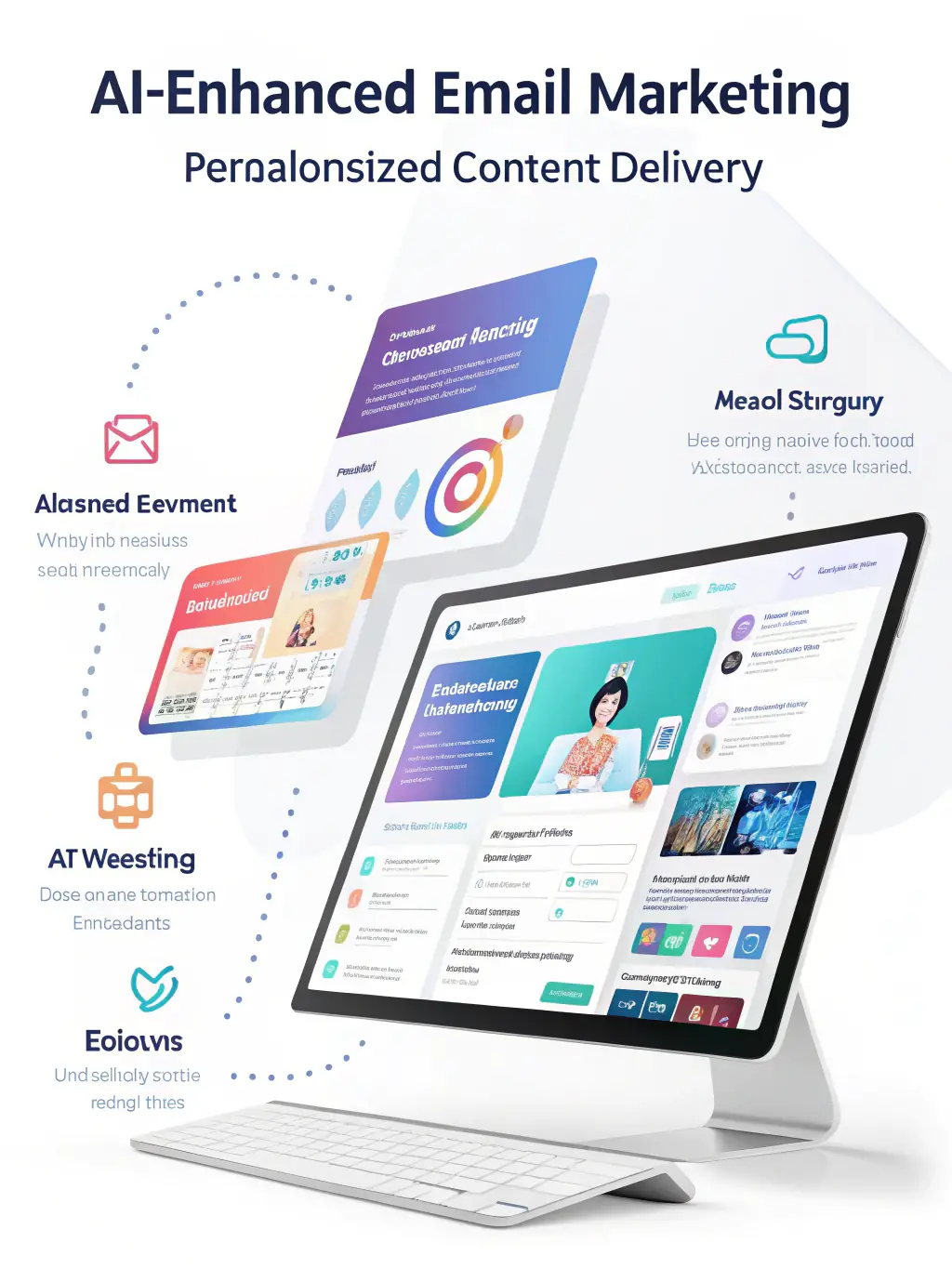 A visually appealing email marketing campaign design, showcasing personalized content and a clear call-to-action.